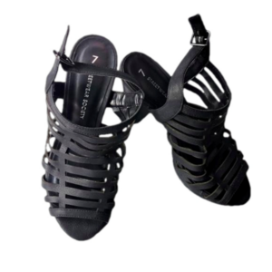 Streetwear society caged black heels